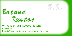 botond kustos business card